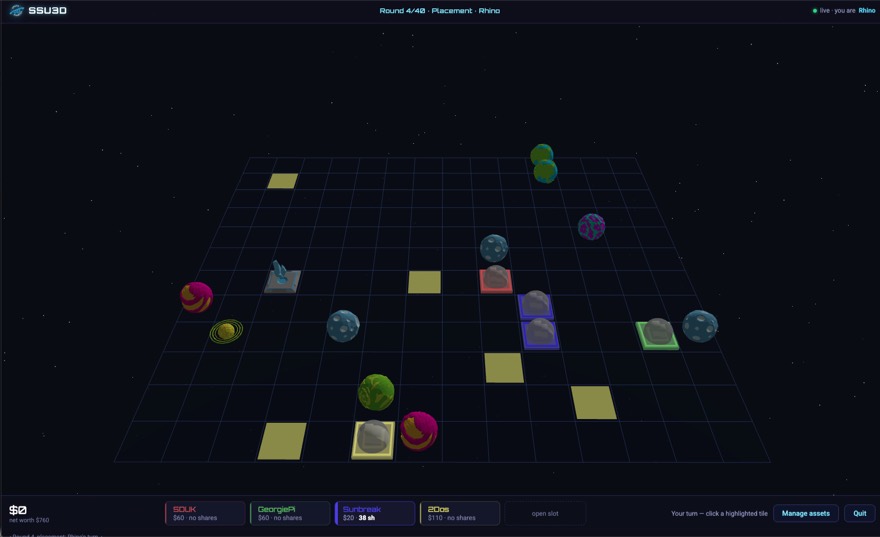 Space Startup 3D gameplay
